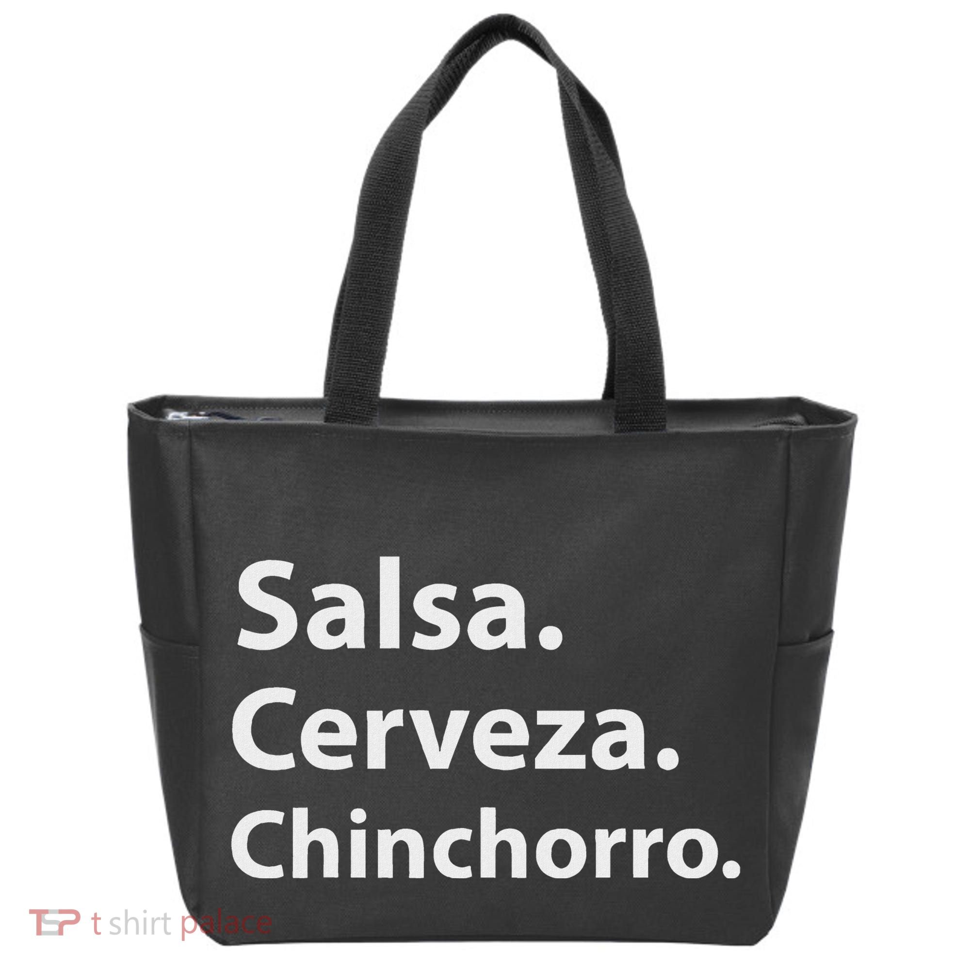 Salsa Cerveza Chinchorro Boricua Puerto Rico Tote Bag