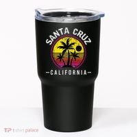 Santa Cruz California Sunset 70s 80s Surfer Summer Sun Tumbler thumb 0