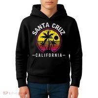 Santa Cruz California Sunset 70s 80s Surfer Summer Sun Kids Hoodie thumb 4