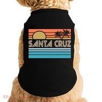 Santa Cruz California Sunset 70s 80s Surfer Summer Doggie Tank thumb 0