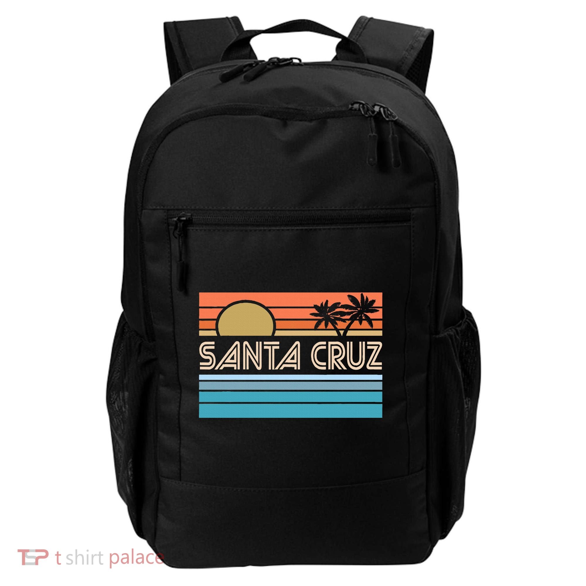 Santa Cruz California Sunset 70s 80s Surfer Summer Backpack