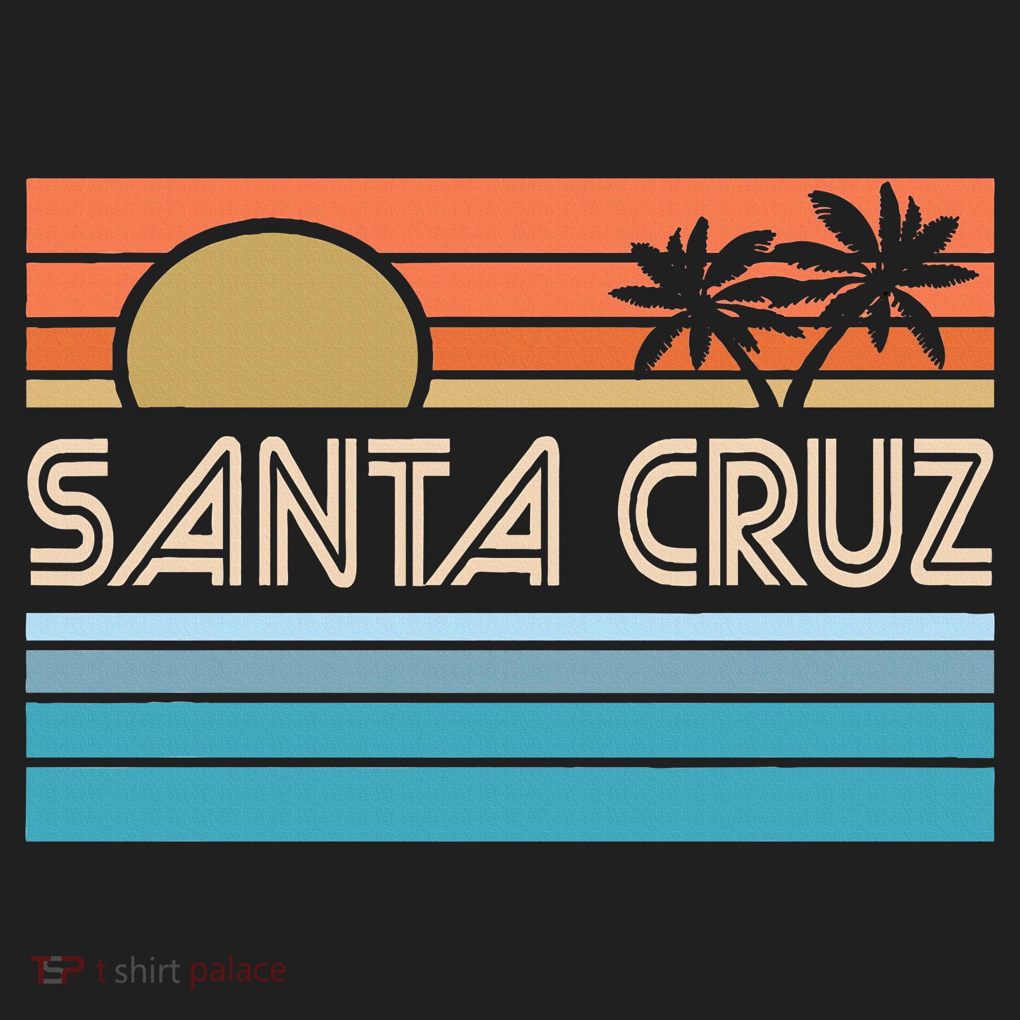 Santa Cruz California Sunset 70s 80s Surfer Summer Beanie