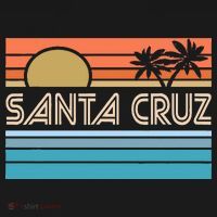 Santa Cruz California Sunset 70s 80s Surfer Summer Women's Hoodie thumb 2