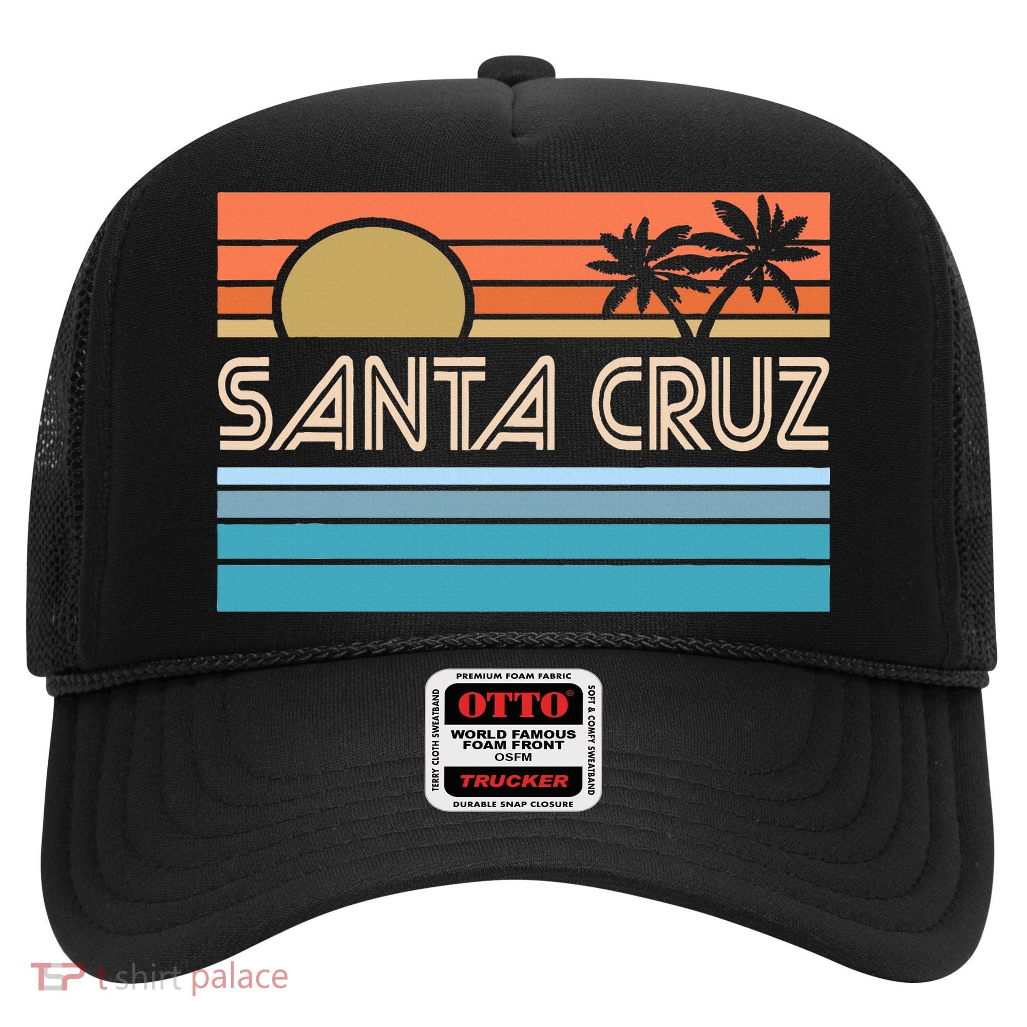 Santa Cruz California Sunset 70s 80s Surfer Summer Hat