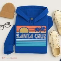 Santa Cruz California Sunset 70s 80s Surfer Summer Hoodie thumb 4