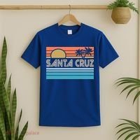 Santa Cruz California Sunset 70s 80s Surfer Summer T-Shirt thumb 2