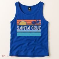 Santa Cruz California Sunset 70s 80s Surfer Summer Tank Top thumb 2