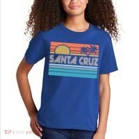 Santa Cruz California Sunset 70s 80s Surfer Summer Kids T-Shirt thumb 2