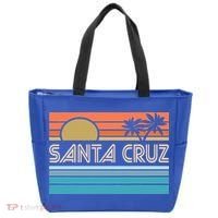 Santa Cruz California Sunset 70s 80s Surfer Summer Tote Bag thumb 0