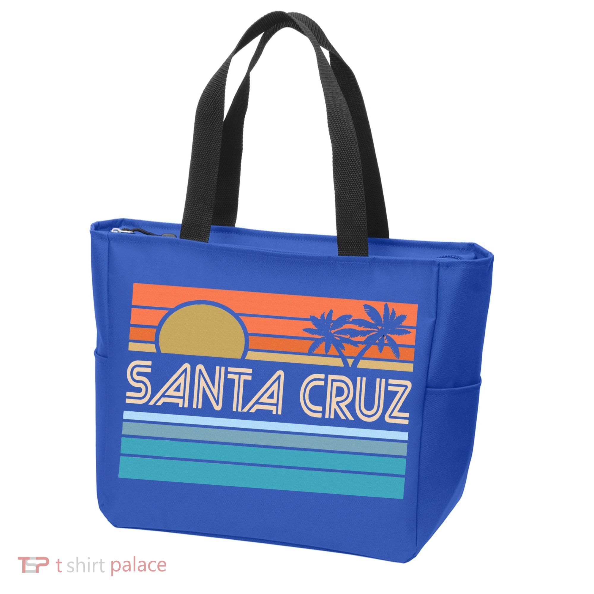 Santa Cruz California Sunset 70s 80s Surfer Summer Tote Bag