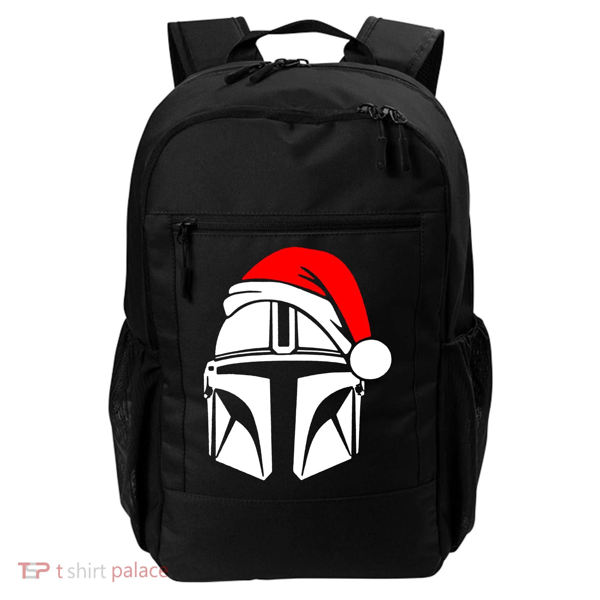 Santalorian Cool Christmas Helmet Xmas Hat Backpack