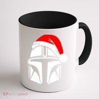 Santalorian Cool Christmas Helmet Xmas Hat Coffee Mug thumb 1