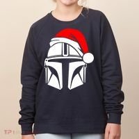 Santalorian Cool Christmas Helmet Xmas Hat Women's Sweatshirt thumb 0