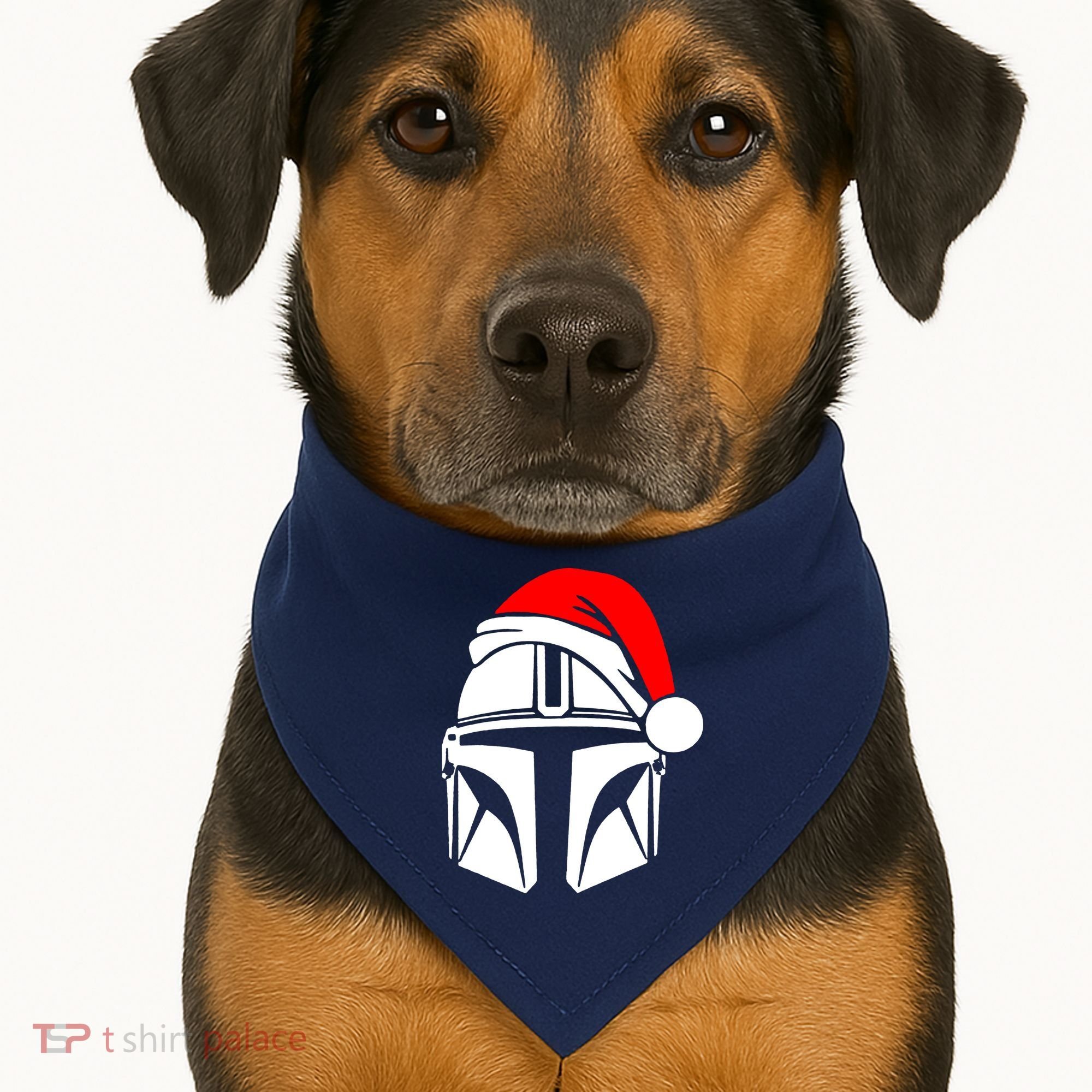 Santalorian Cool Christmas Helmet Xmas Hat USA-Made Doggie Bandana