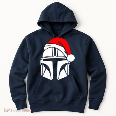 Santalorian Cool Christmas Helmet Xmas Hat Hoodie