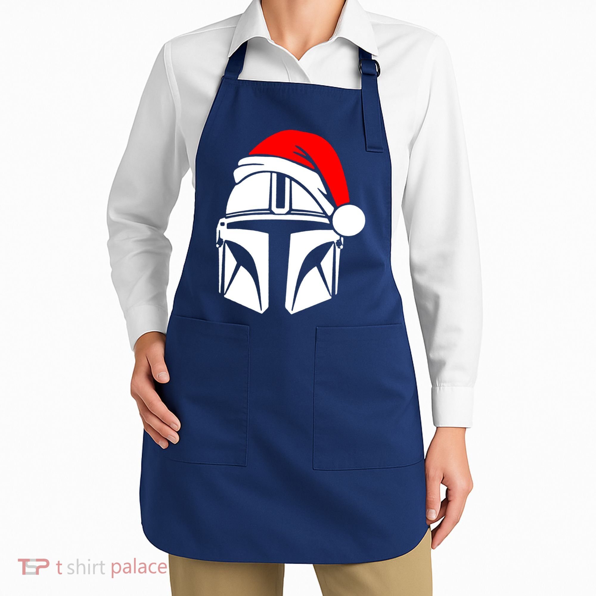 Santalorian Cool Christmas Helmet Xmas Hat Apron