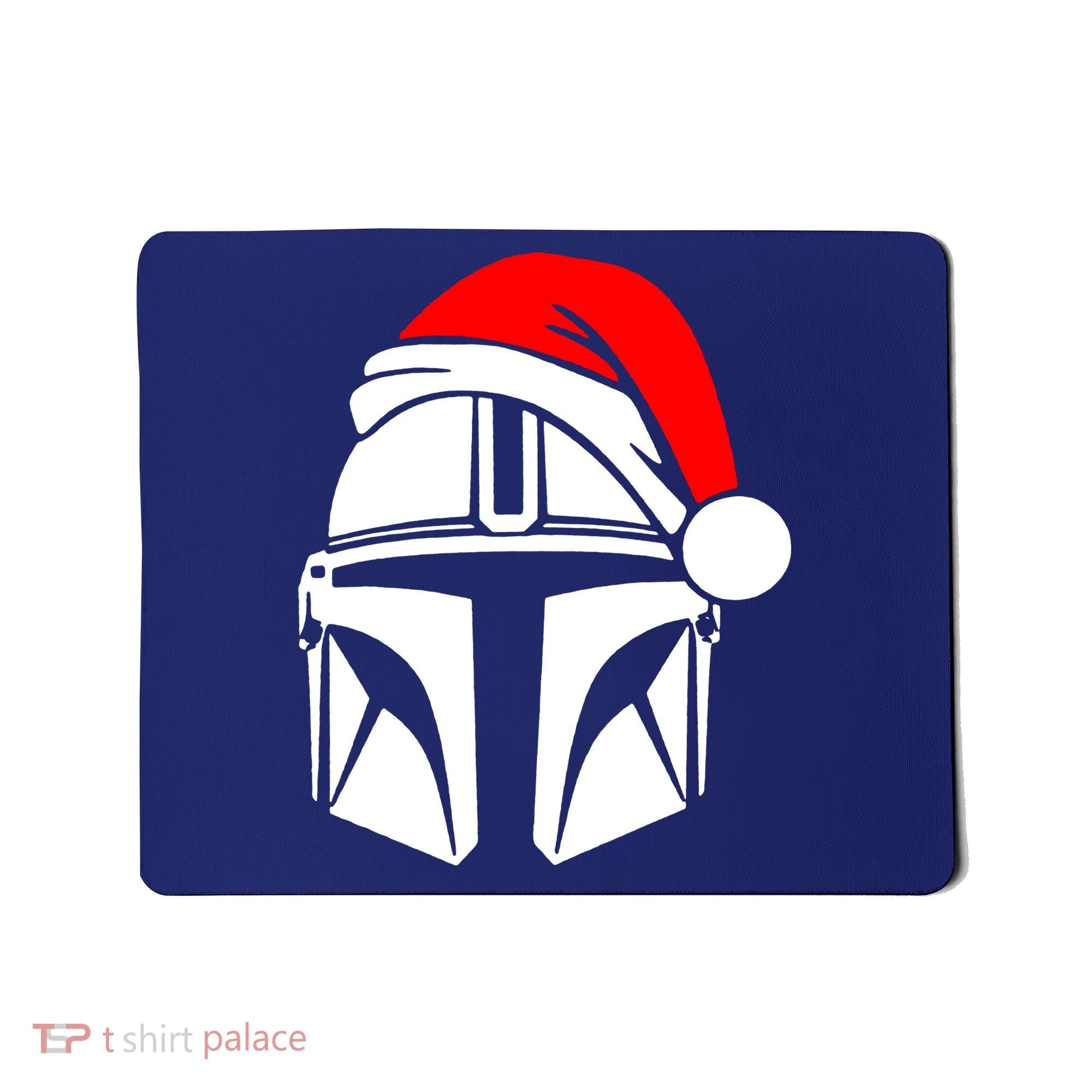 Santalorian Cool Christmas Helmet Xmas Hat Mousepad