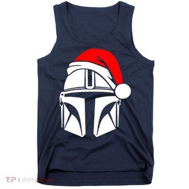 Santalorian Cool Christmas Helmet Xmas Hat Tank Top