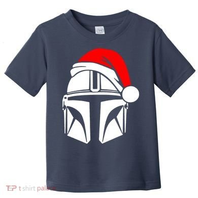 Santalorian Cool Christmas Helmet Xmas Hat Toddler T-Shirt