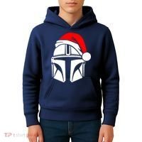 Santalorian Cool Christmas Helmet Xmas Hat Kids Hoodie thumb 4