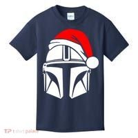 Santalorian Cool Christmas Helmet Xmas Hat Kids T-Shirt thumb 0