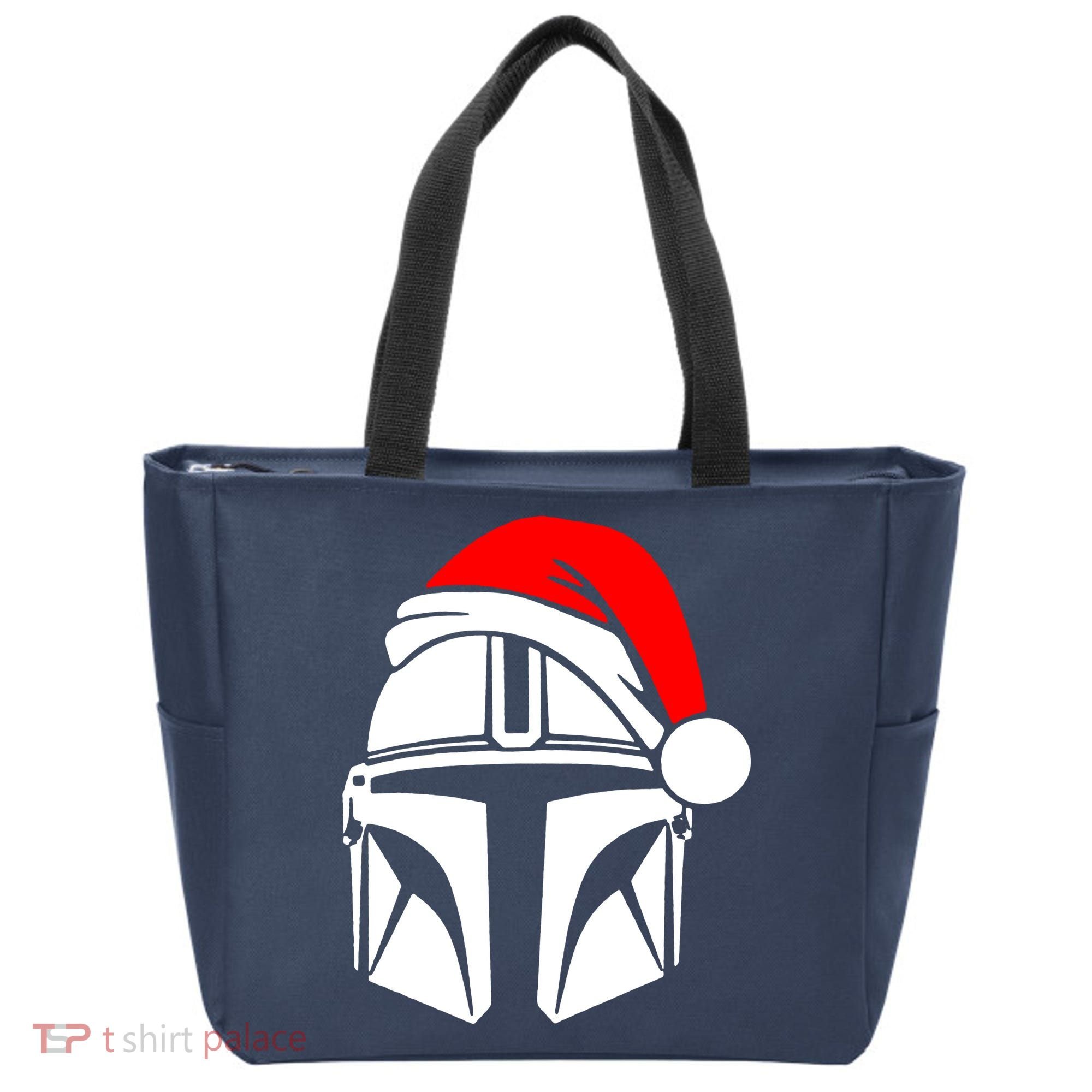Santalorian Cool Christmas Helmet Xmas Hat Tote Bag