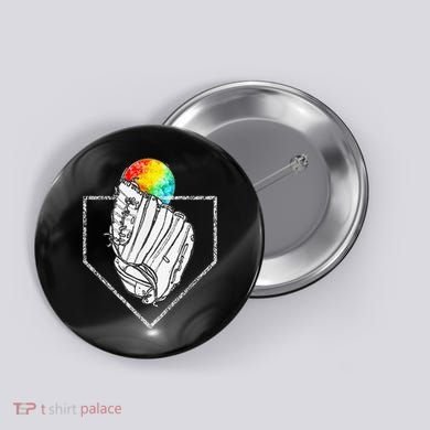 Snow Cone Catch Softball & Baseball Snowcone Button