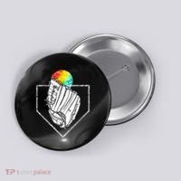 Snow Cone Catch Softball & Baseball Snowcone Button thumb 0