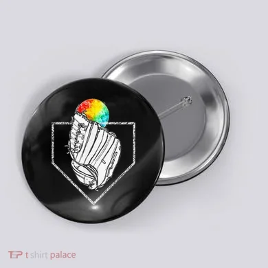Snow Cone Catch Softball & Baseball Snowcone Button