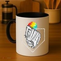 Snow Cone Catch Softball & Baseball Snowcone Coffee Mug thumb 4