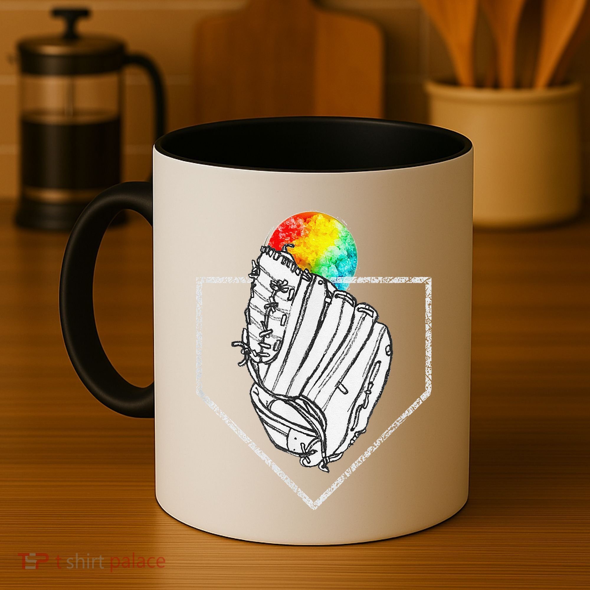 Snow Cone Catch Softball & Baseball Snowcone Coffee Mug