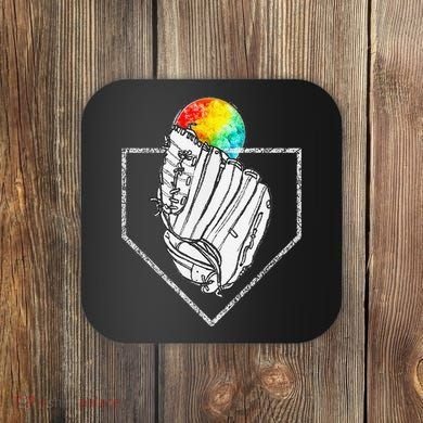 Snow Cone Catch Softball & Baseball Snowcone Coaster