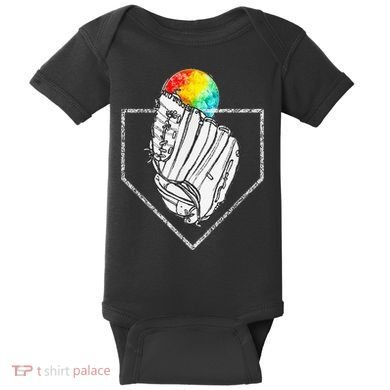 Snow Cone Catch Softball & Baseball Snowcone Baby Bodysuit