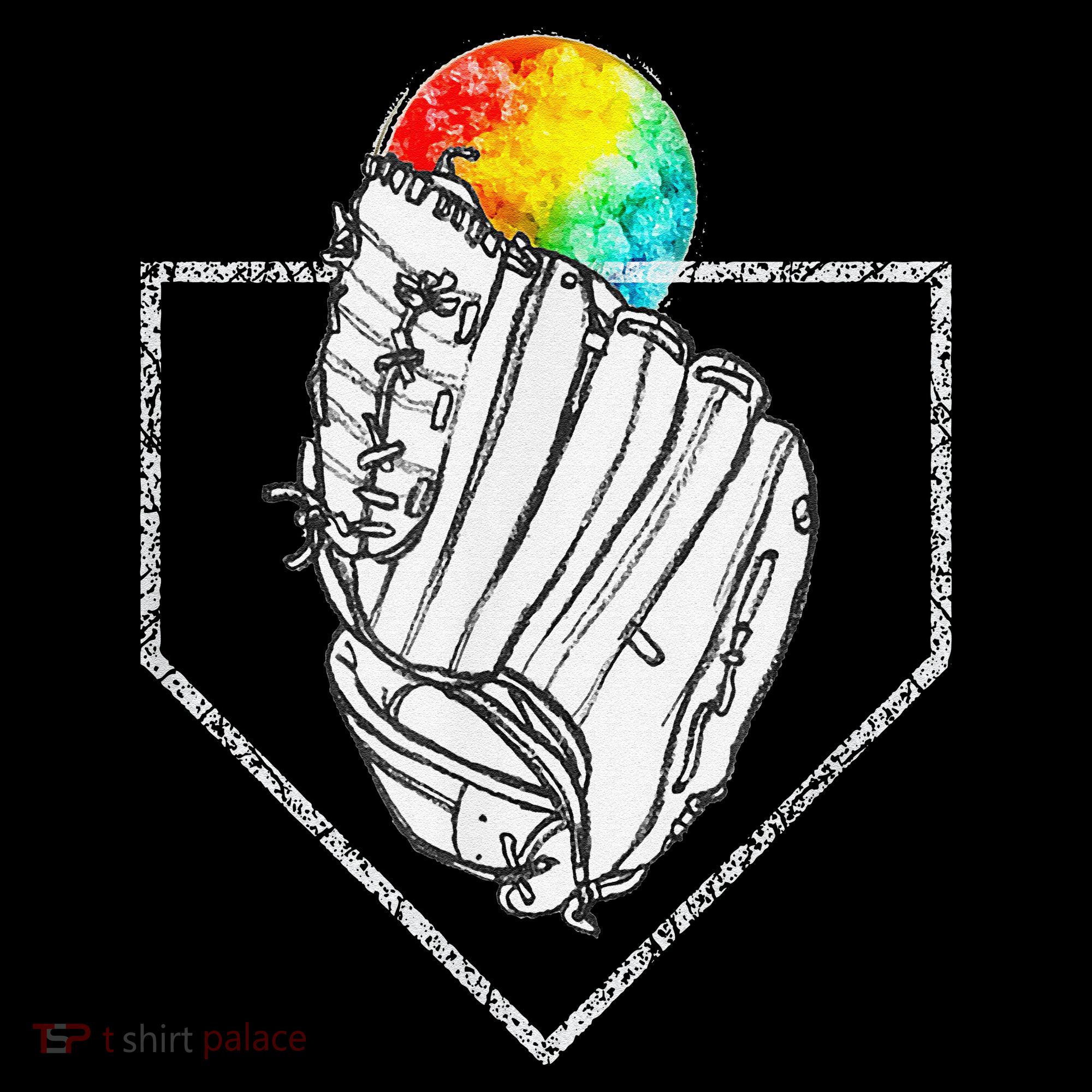 Snow Cone Catch Softball & Baseball Snowcone Baby Bodysuit