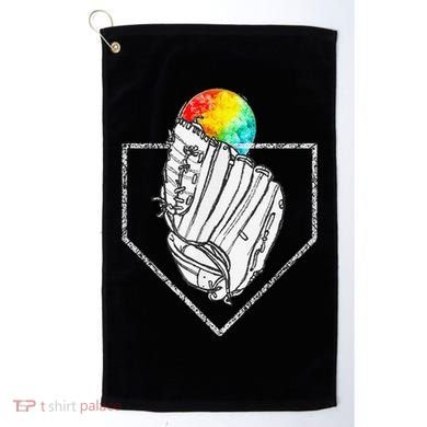 Snow Cone Catch Softball & Baseball Snowcone Golf Towel
