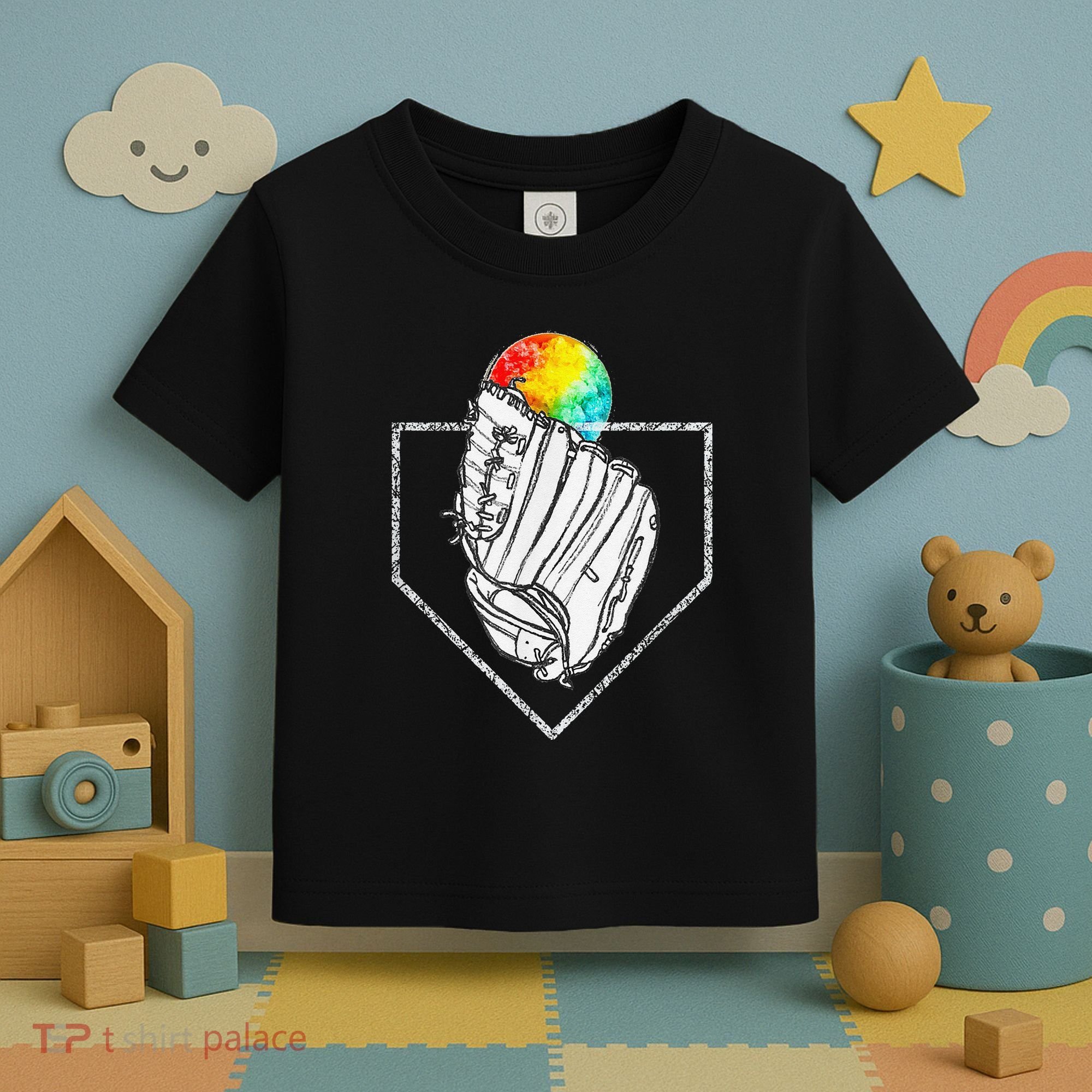 Snow Cone Catch Softball & Baseball Snowcone Toddler T-Shirt