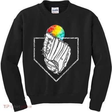 Snow Cone Catch Softball & Baseball Snowcone Kids Sweatshirt
