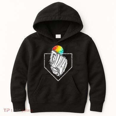 Snow Cone Catch Softball & Baseball Snowcone Kids Hoodie
