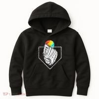 Snow Cone Catch Softball & Baseball Snowcone Kids Hoodie thumb 0