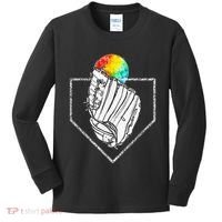Snow Cone Catch Softball & Baseball Snowcone Kids Long Sleeve Shirt thumb 0