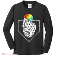 Snow Cone Catch Softball & Baseball Snowcone Kids Long Sleeve Shirt thumb 0