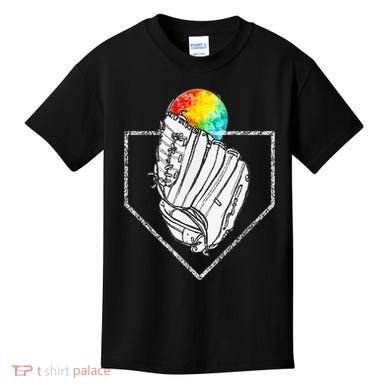 Snow Cone Catch Softball & Baseball Snowcone Kids T-Shirt