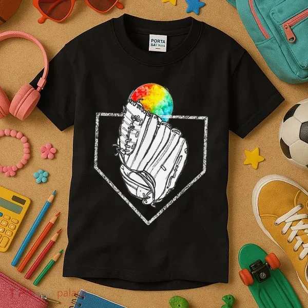 Snow Cone Catch Softball & Baseball Snowcone Kids T-Shirt