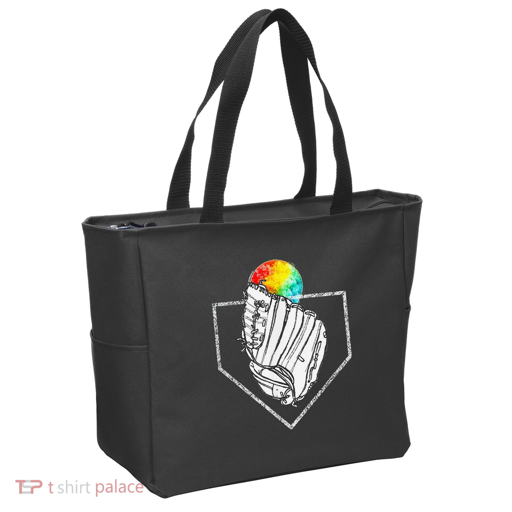 Snow Cone Catch Softball & Baseball Snowcone Tote Bag