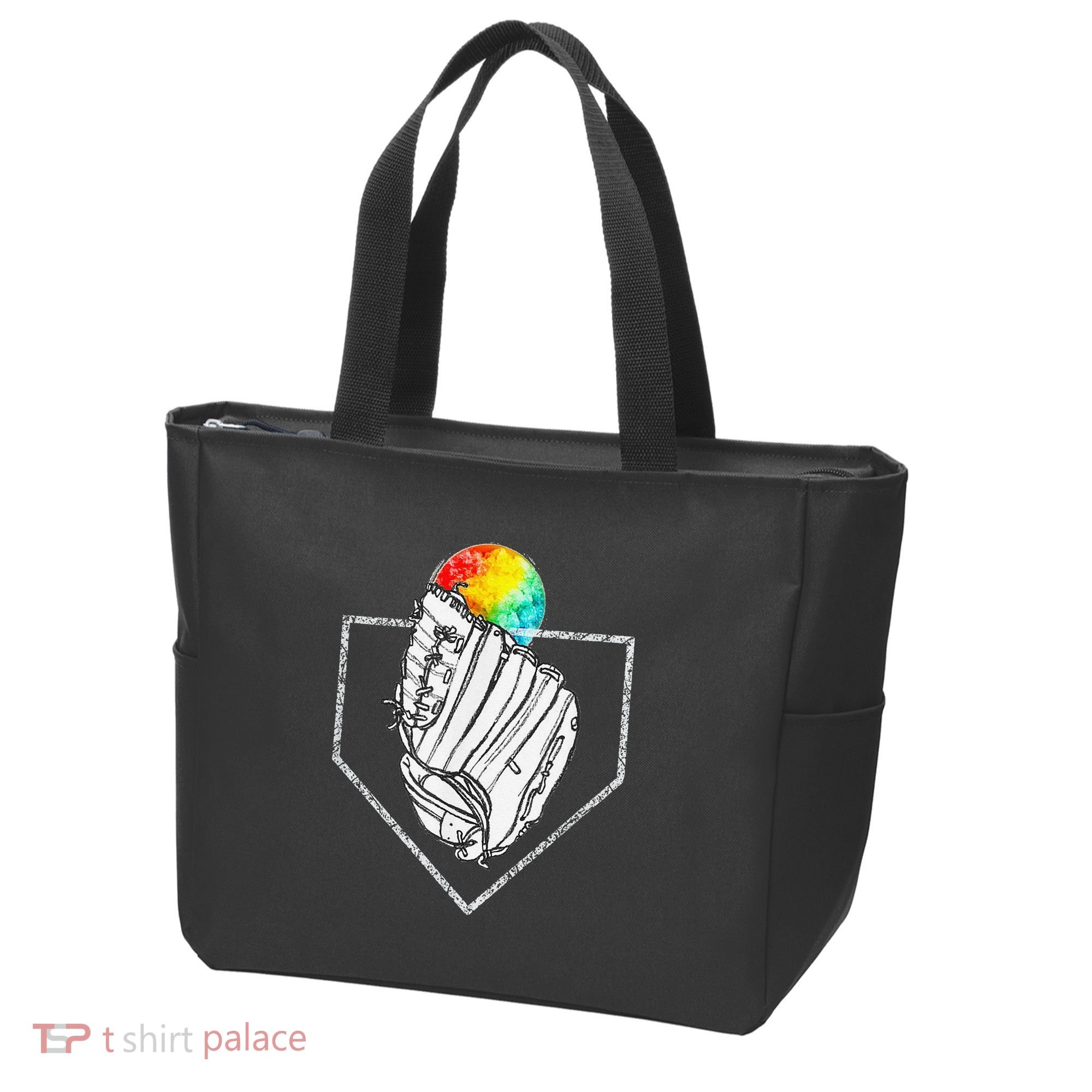 Snow Cone Catch Softball & Baseball Snowcone Tote Bag