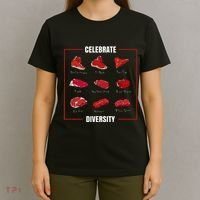 Steak Celebrate Diversity Types Of Steak Lovers T-Shirt thumb 4