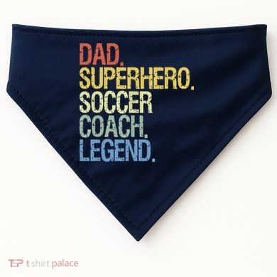 Soccer Coach Dad USA-Made Doggie Bandana