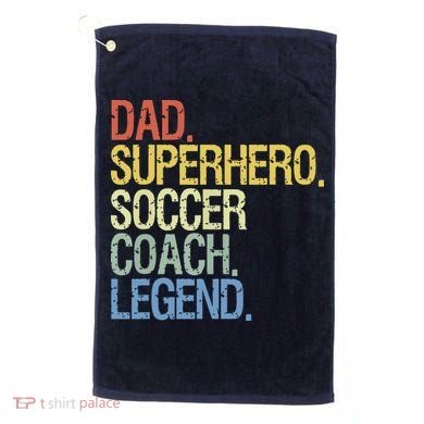 Soccer Coach Dad Golf Towel