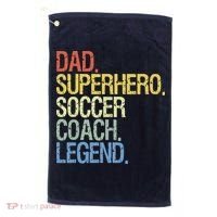 Soccer Coach Dad Golf Towel thumb 0