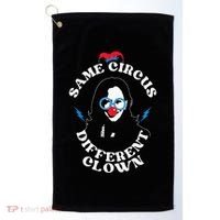 Same Circus Different Clown Kamala Clown Golf Towel thumb 0